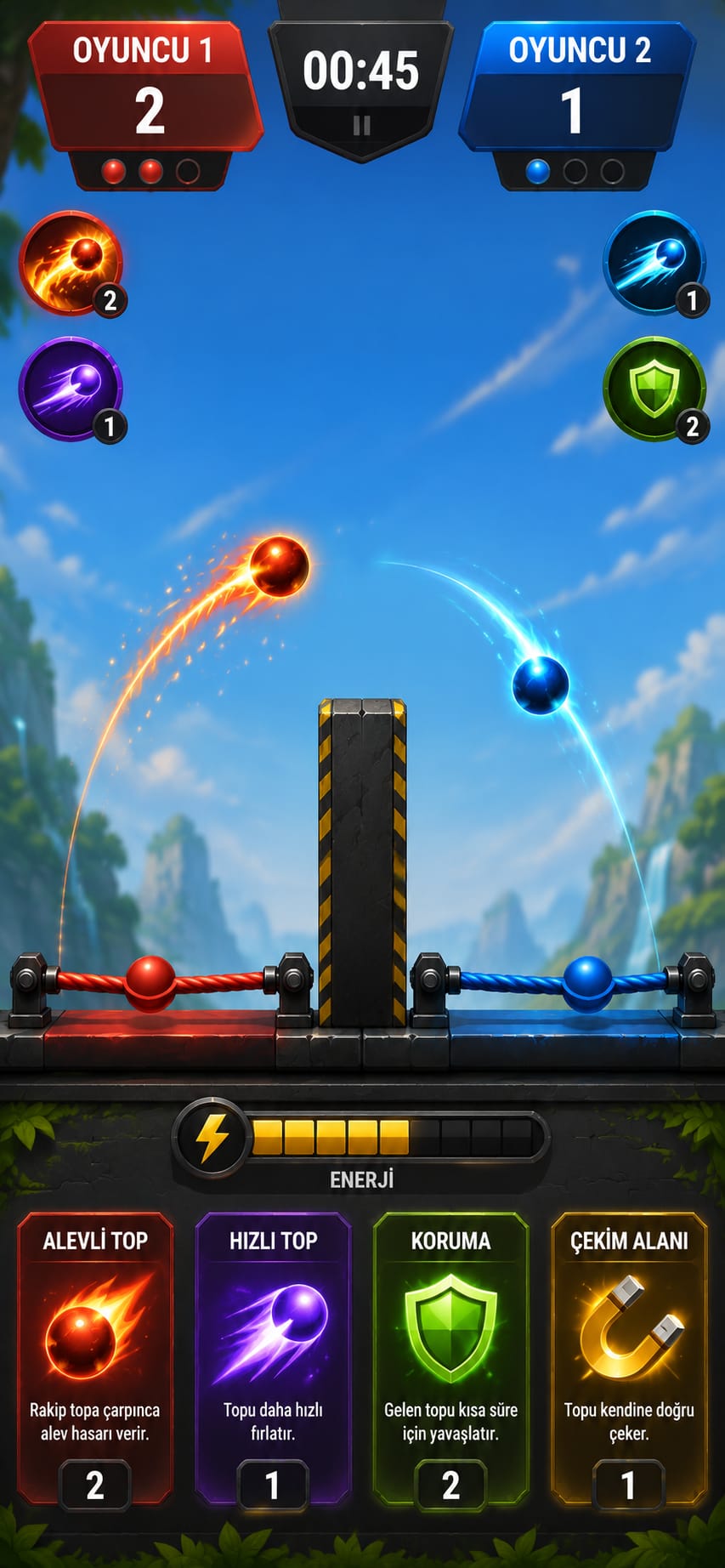 ElastiBall tam gameplay ekranı